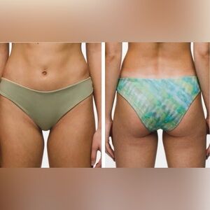 Prana Gemma Mirage Reversible Bikini Bottom Green Blue Tie-Dye Women’s XL